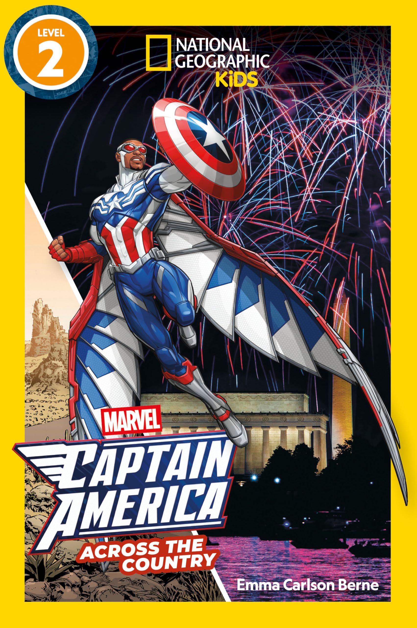 MarvelS Captain America Across The Country (National Geographic Kids Readers, Level 2)