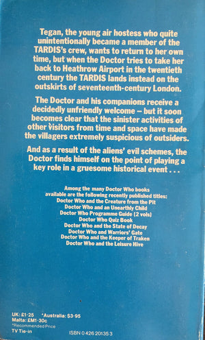 Doctor Who: The Visitation (Target Doctor Who Library, 69),Used