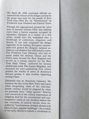 Park Maker: A Life of Frederick Law Olmsted,Used