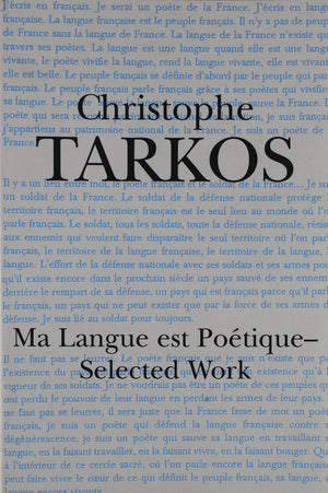 Ma Langue Est Poetique: Selected Work,Used