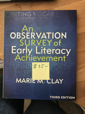 An Observation Survey Of Early Literacy Achievement, Third Edition-used