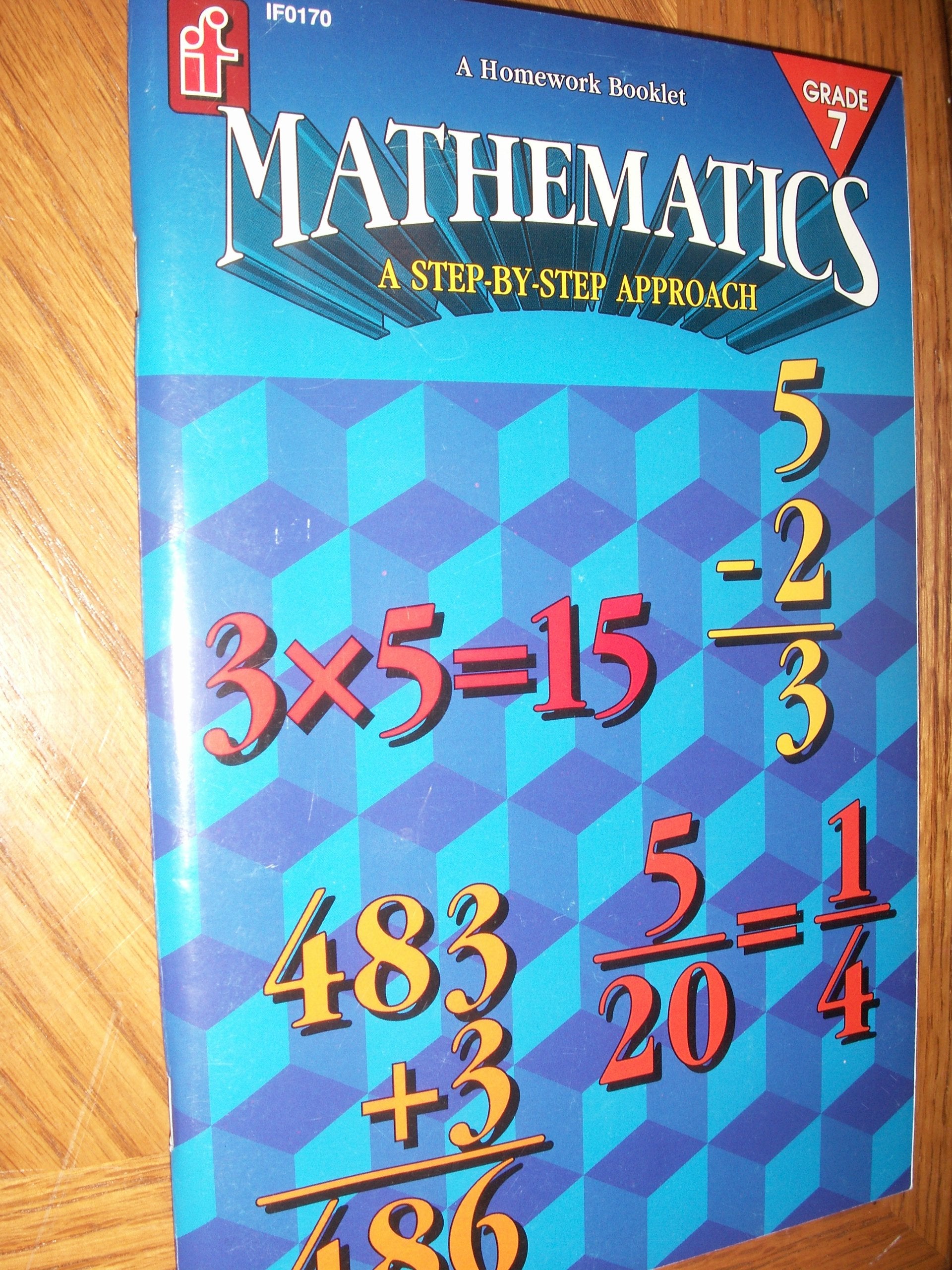 Mathematics, Grade 7 (Homework Booklets),Used