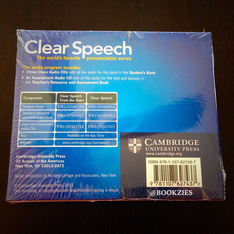 Clear Speech Class and Assessment Audio CDs (4): Pronunciation and Listening Comprehension in North American English,Used