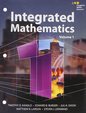 Interactive Student Edition Volume 1 (Consumable) 2015 (Hmh Integrated Math 1),New