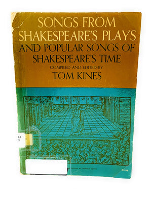Songs from Shakespeare's Plays and Popular Songs of Shakespeare's Time,Used