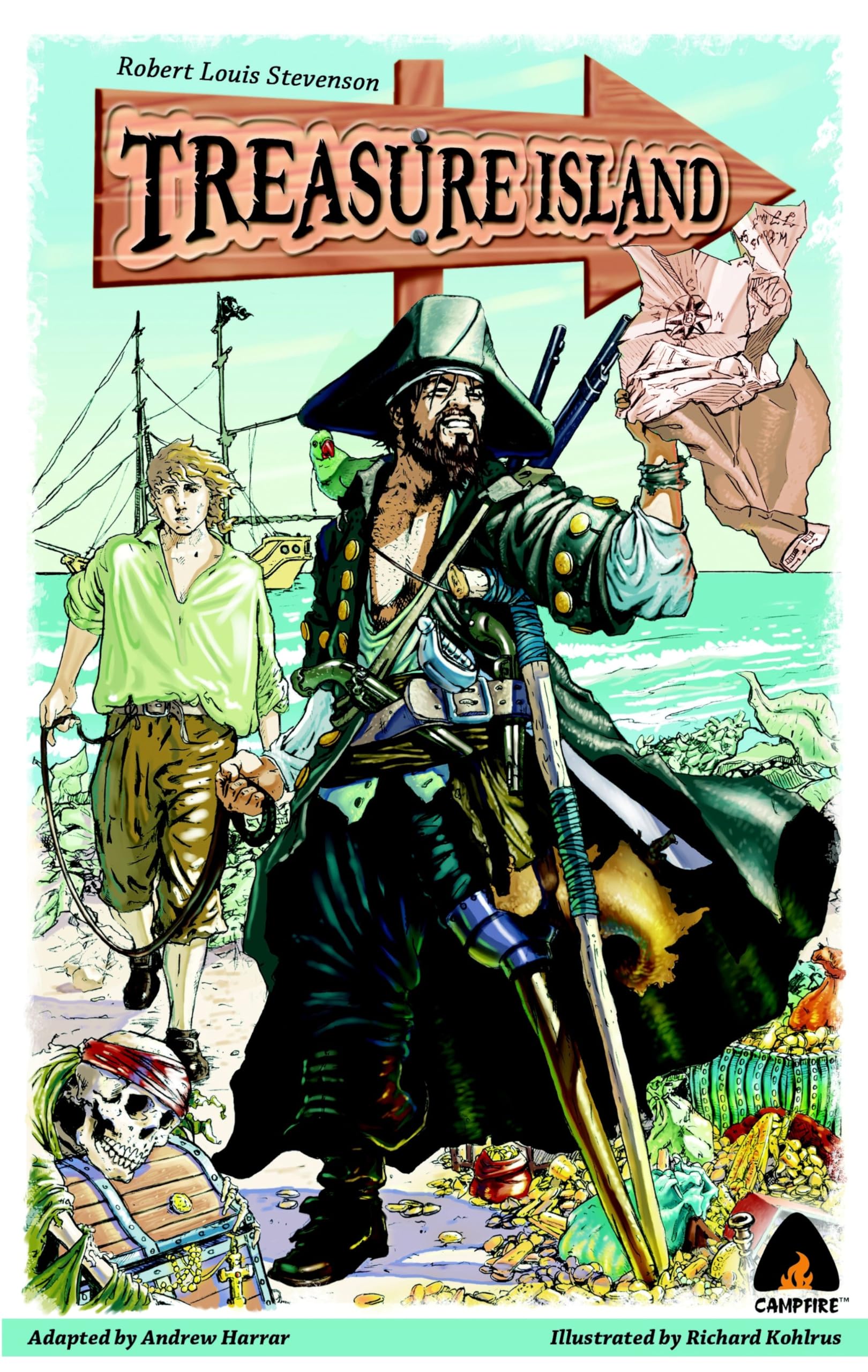 Treasure Island: The Graphic Novel (Campfire Graphic Novels),Used