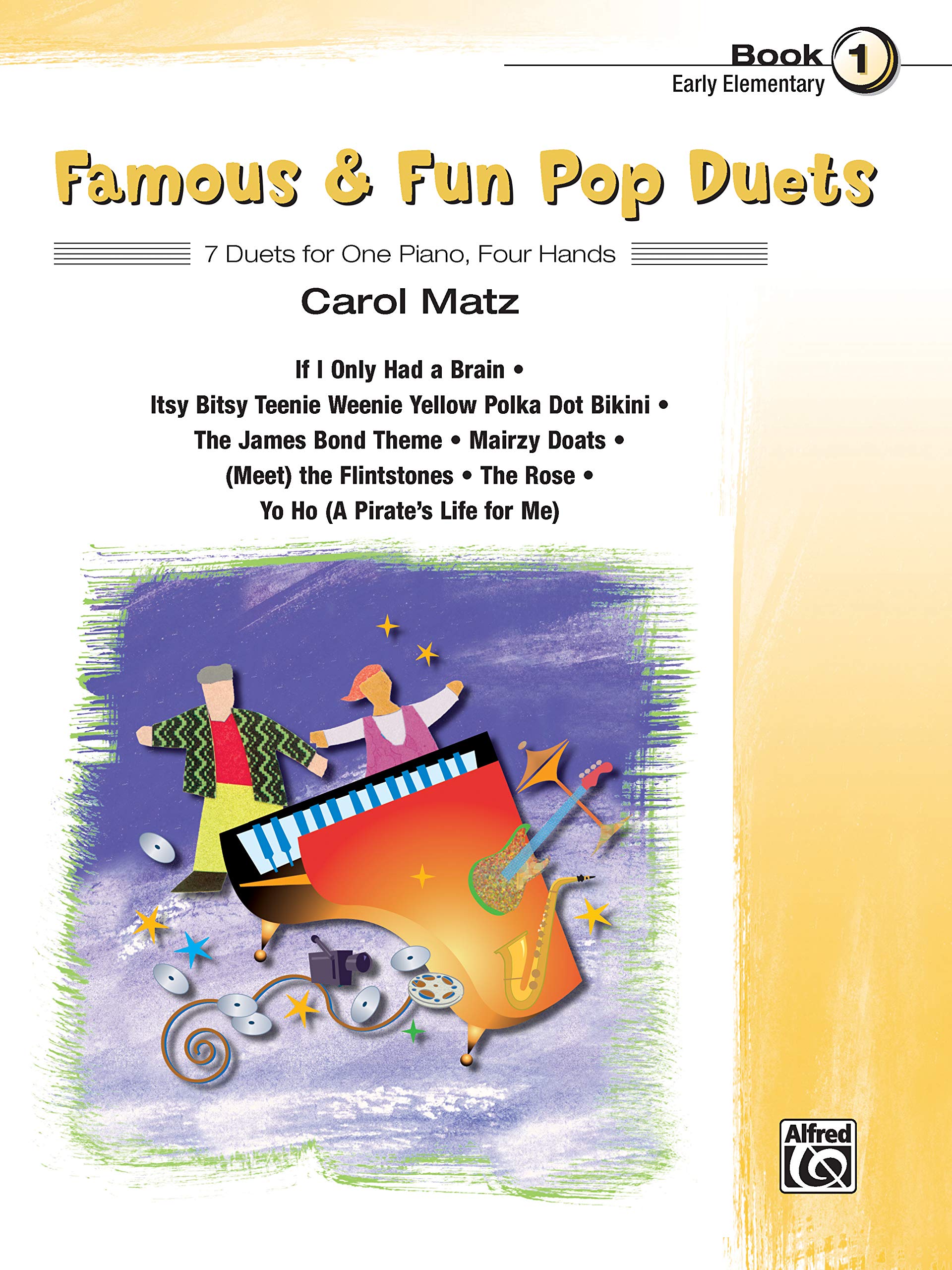 Famous & Fun Pop Duets, Bk 1: 7 Duets For One Piano, Four Hands (Famous & Fun, Bk 1)-used