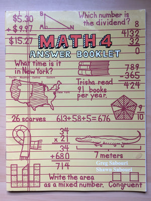 Math 4: A Teaching Textbook,Used