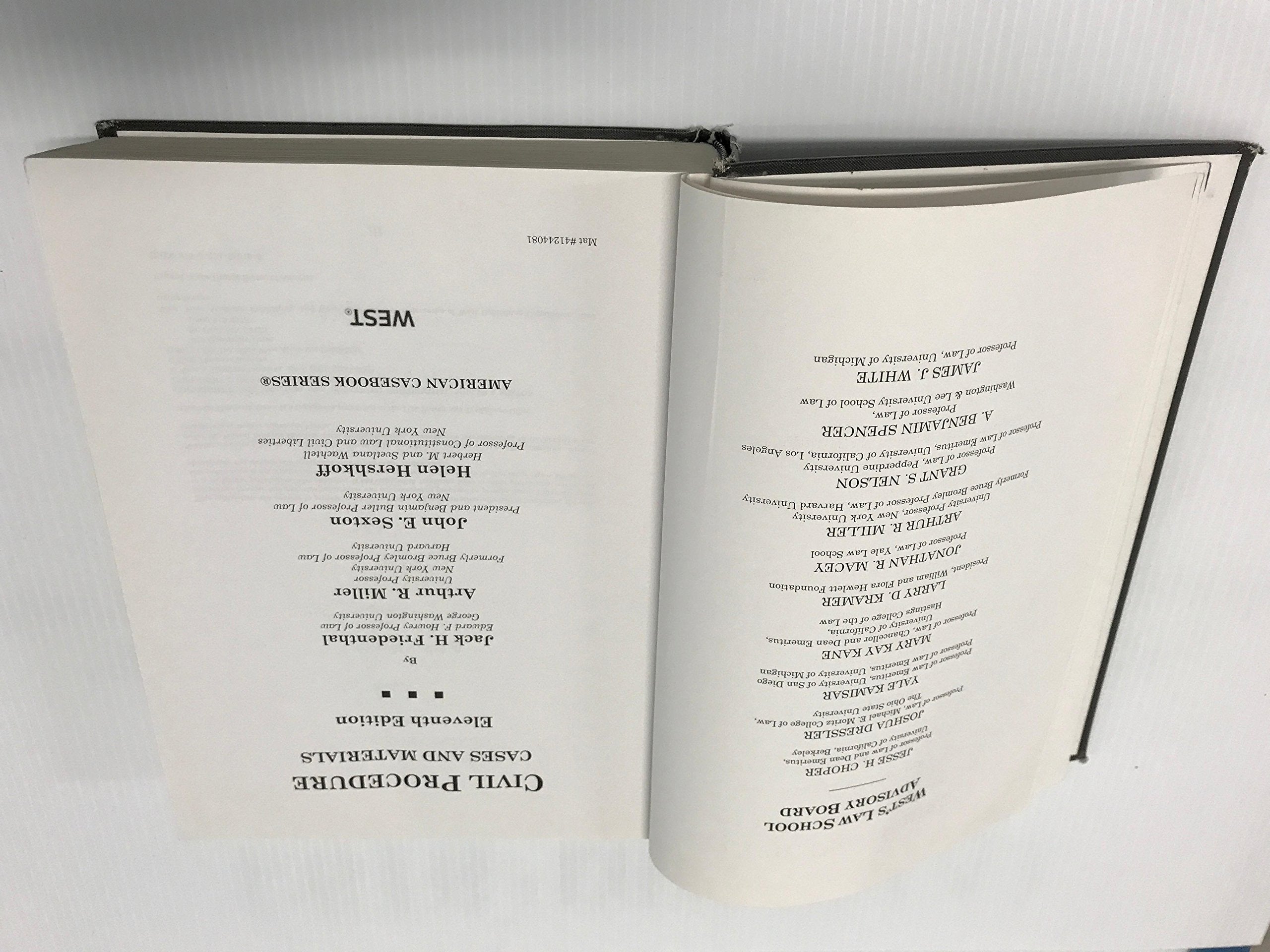 Civil Procedure: Cases and Materials, 11th Edition (American Casebook Series),Used