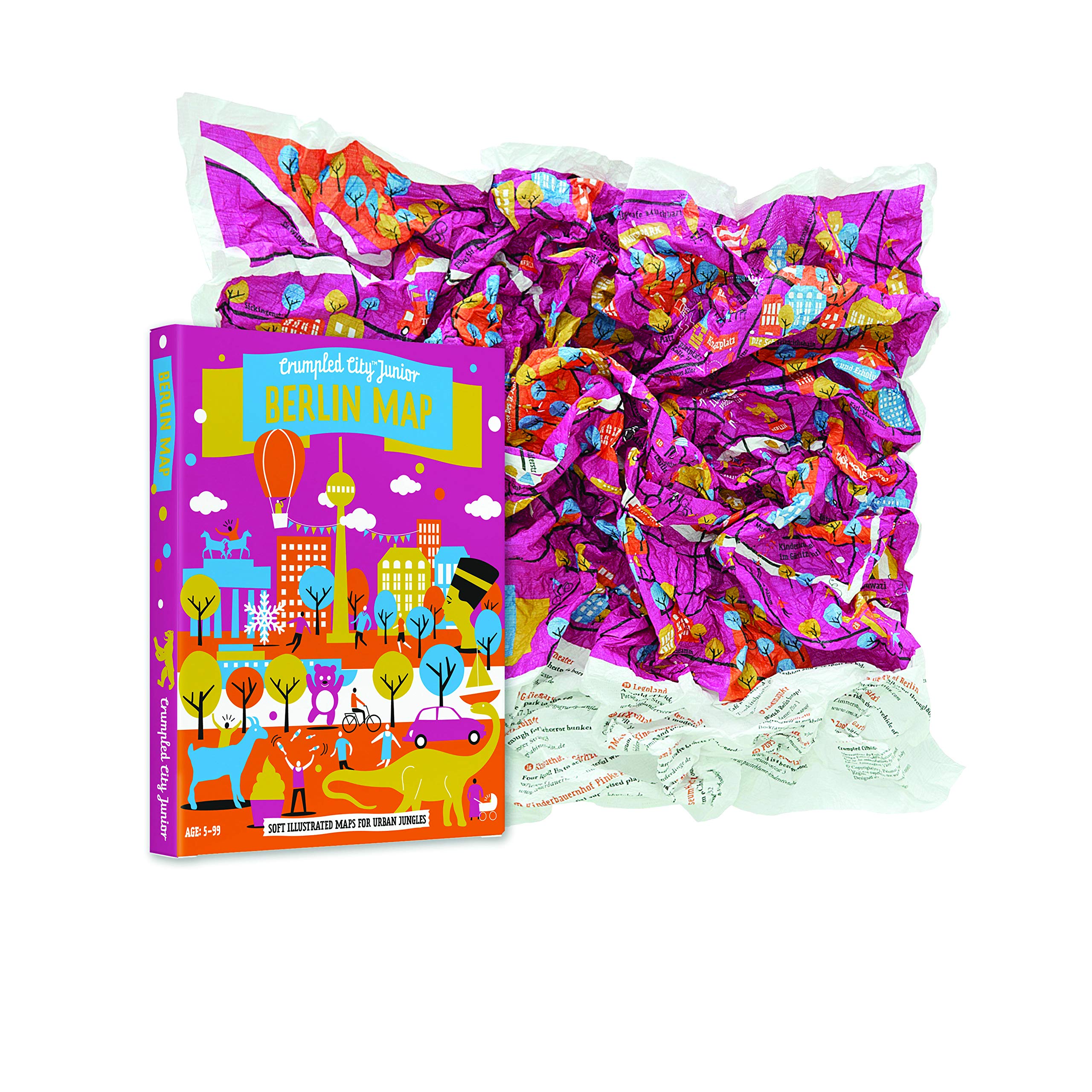 Crumpled City Junior Berlin Map,Used
