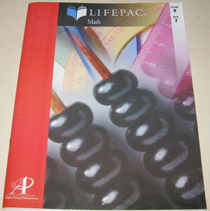 Integers (Lifepac Math Grade 8PreAlgebra/PreGeometry),Used
