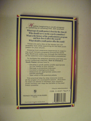 How to Choose a Youth Pastor,Used