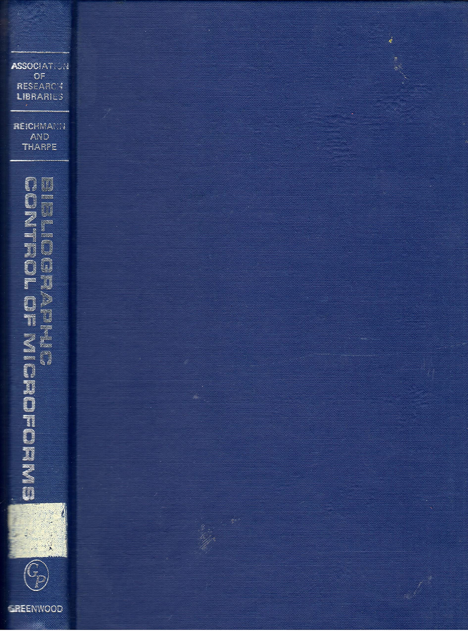 Bibliographic Control of Microforms,,Used