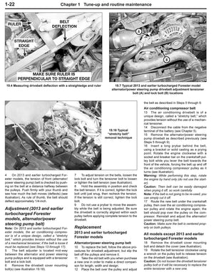 Subaru Legacy (1016) & Forester (0916) Haynes Repair Manual,Used