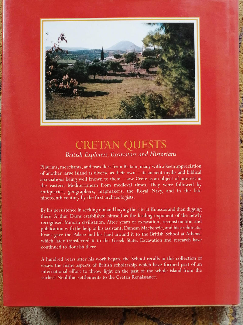 Cretan Quests: British Explorers, Excavations and Historians,Used