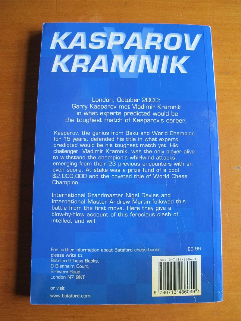 Kasparov vs Kramnik: London 2000 World Chess Championship,Used