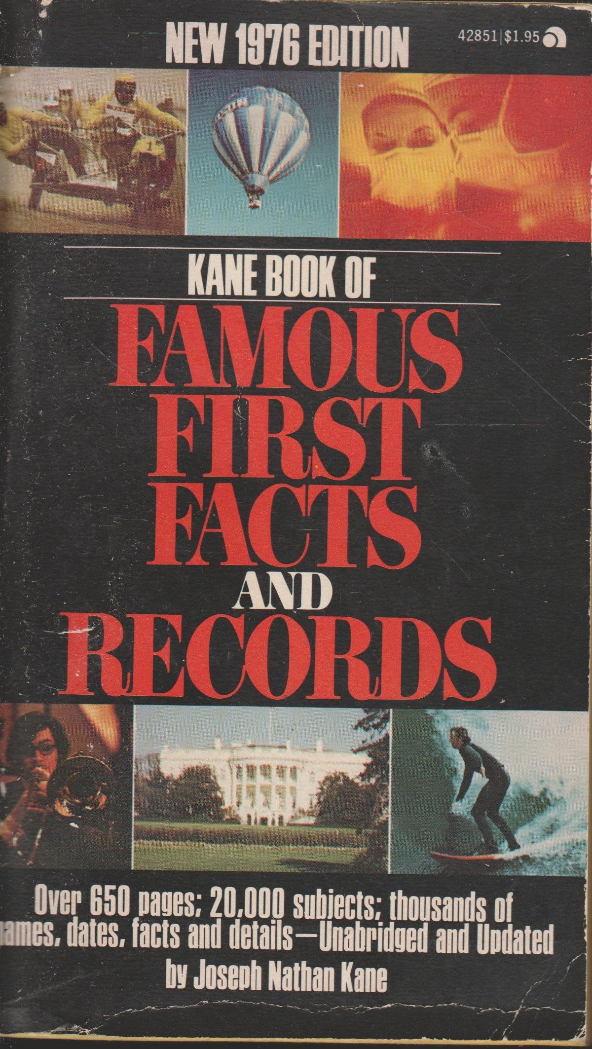 The Kane Book of Famous First Facts and Records in the United States,Used