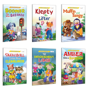 My Second Reader - Klepty The Lifter, Muffin And Tangy, Snowball Learns About Cleanliness, The Disobedient Lamb And More : Stories For Young Readers, Early Learning Storybooks | Pack Of 6 Books