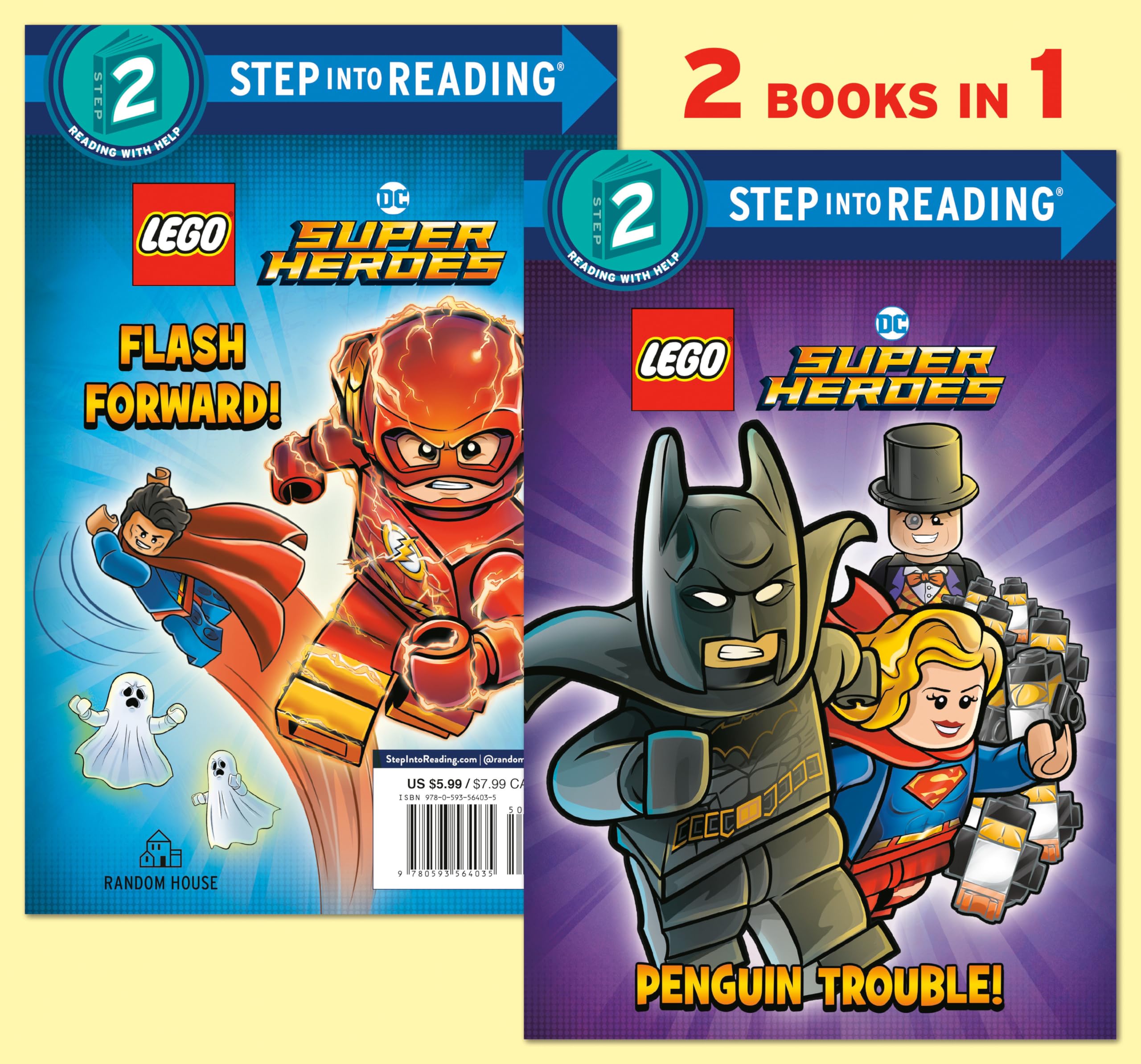 Penguin Trouble!/Flash Forward! (Lego Batman) (Step Into Reading),New