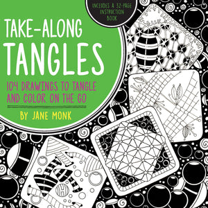 Takealong Tangles: 104 Drawings To Tangle And Color On The Go (Tangled Color And Draw)