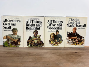 James Herriot's 4 Vol. Set (All Creatures Great and Small, All Things Bright and Beautiful, All Things Wise and Wonderful, The L,Used