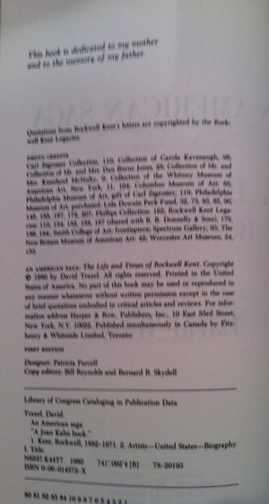 An American Saga: The Life And Times Of Rockwell Kent,New