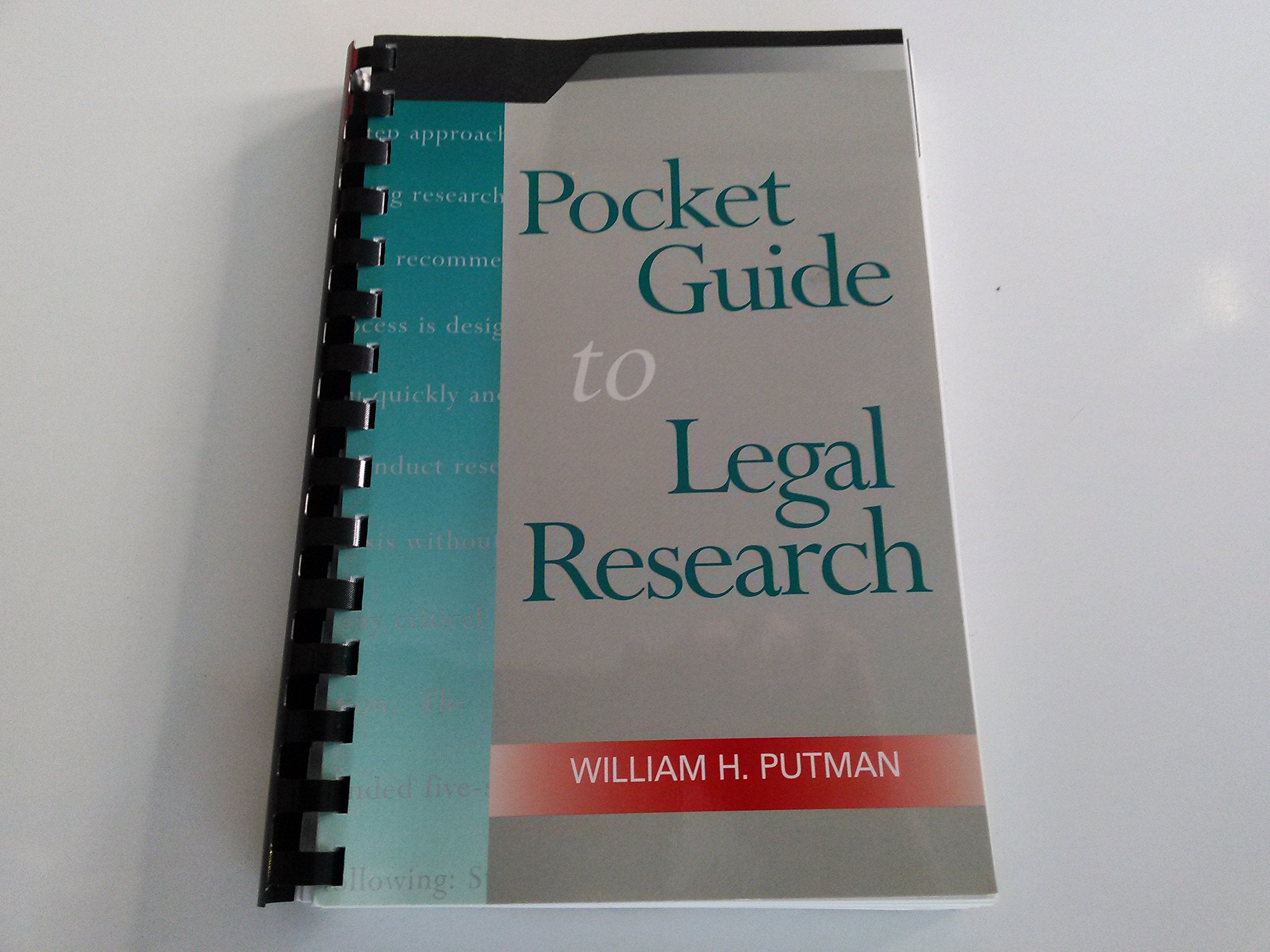 Pocket Guide to Legal Research, Spiral bound Version,Used