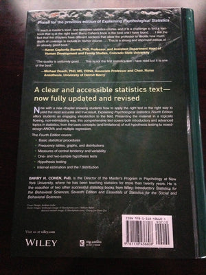 Wiley Explaining Psychological Statistics: Comprehensive Guide for Understanding Data Analysis in Psychology