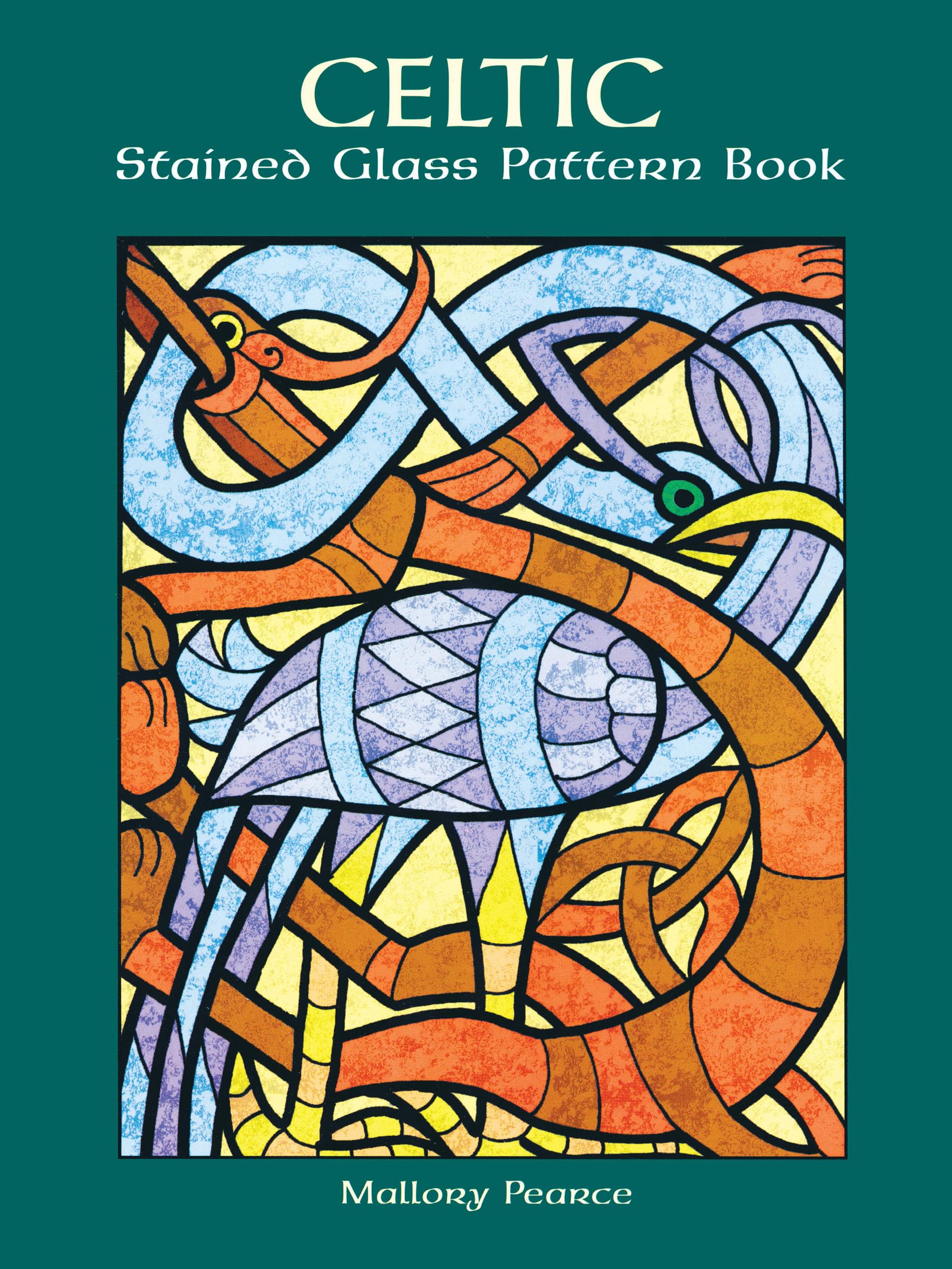 Celtic Stained Glass Pattern Book (Dover Crafts: Stained Glass),Used