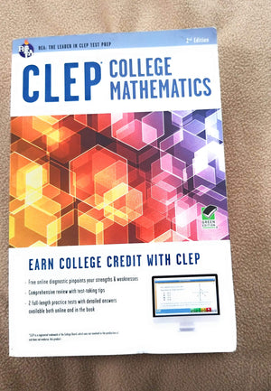 CLEP College Mathematics Book + Online (CLEP Test Preparation),Used