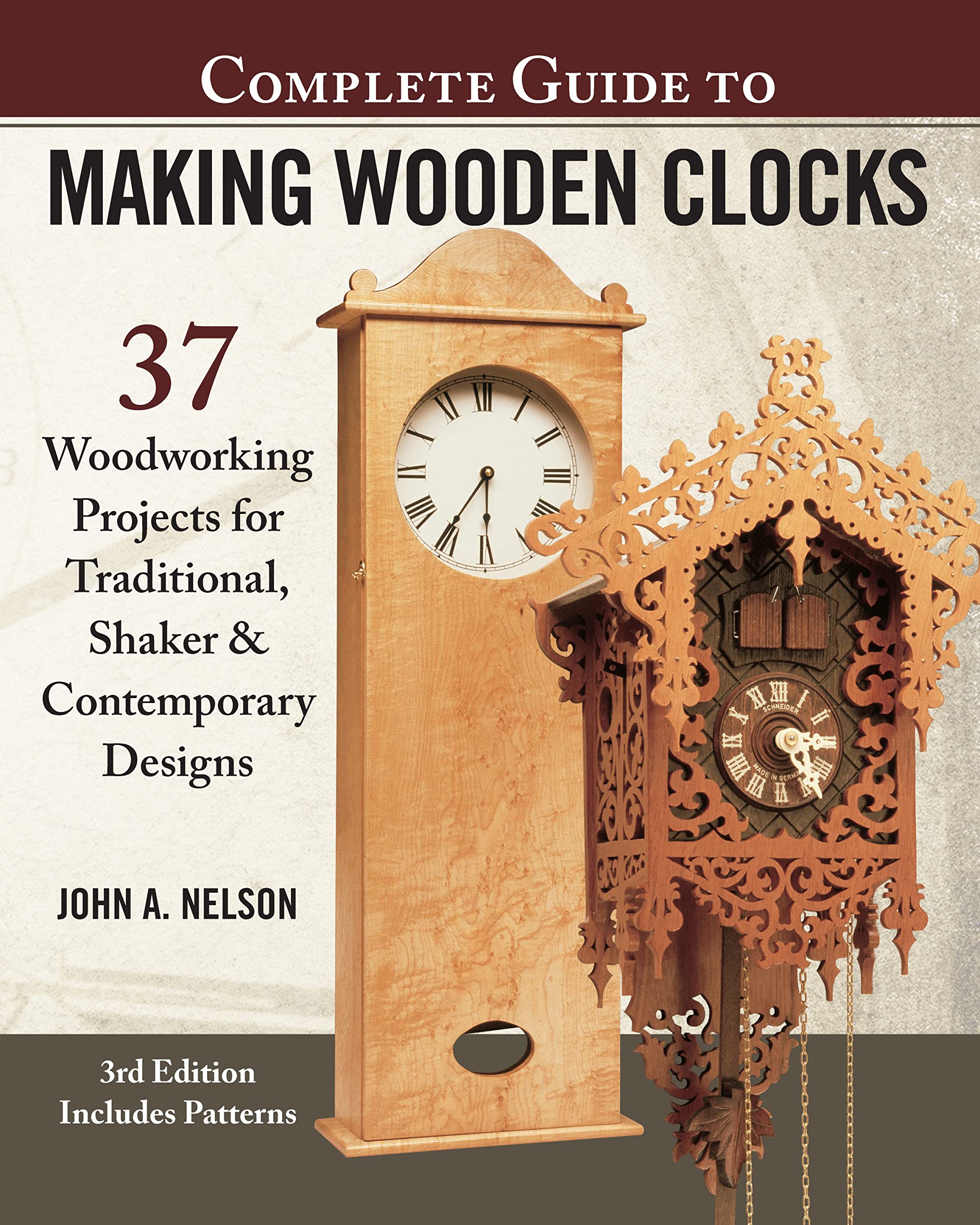 Complete Guide to Making Wooden Clocks, 3rd Edition: 37 Woodworking Projects for Traditional, Shaker & Contemporary Designs (Fox,Used