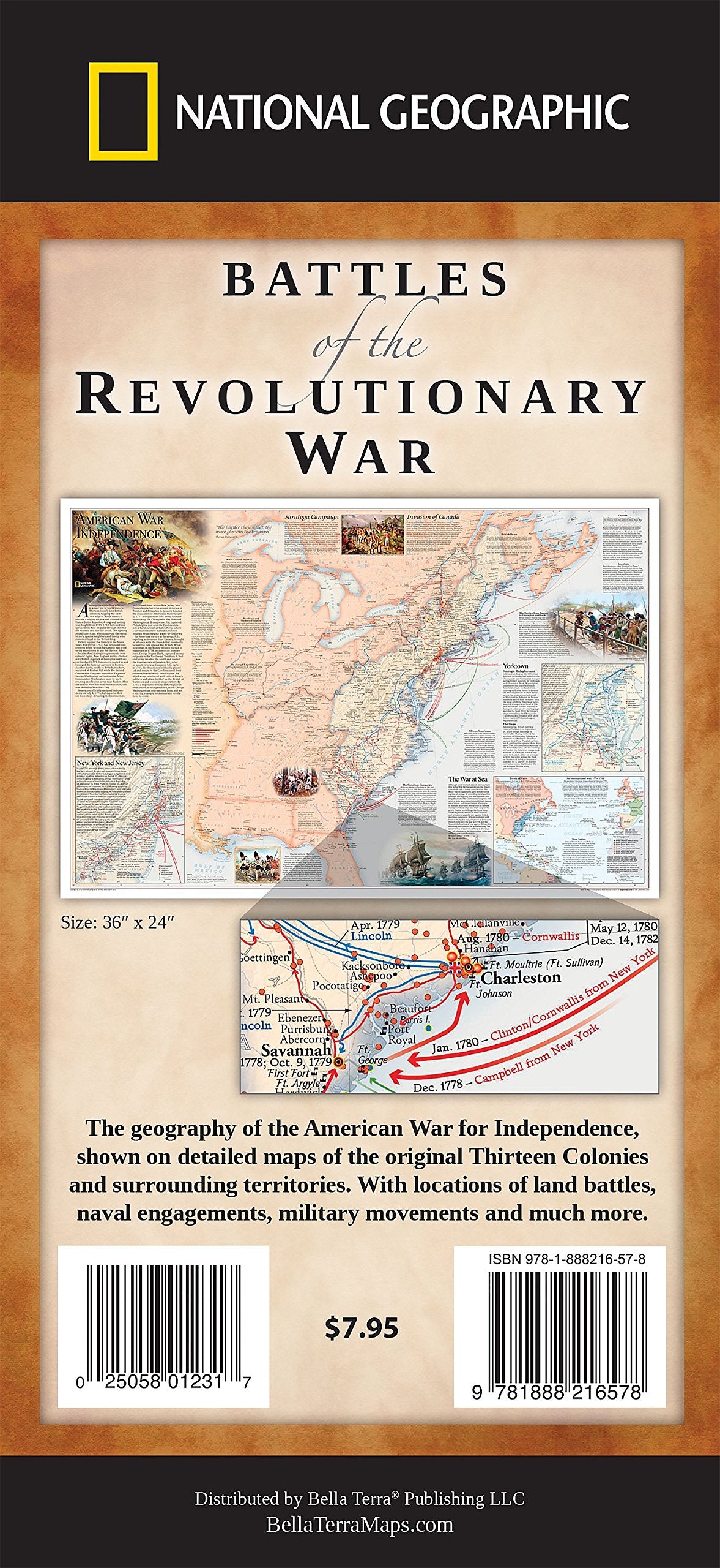 Battles Of The Revolutionary War Map