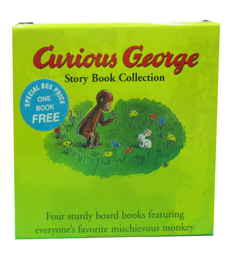 Curious George Four Board Book Set,Used