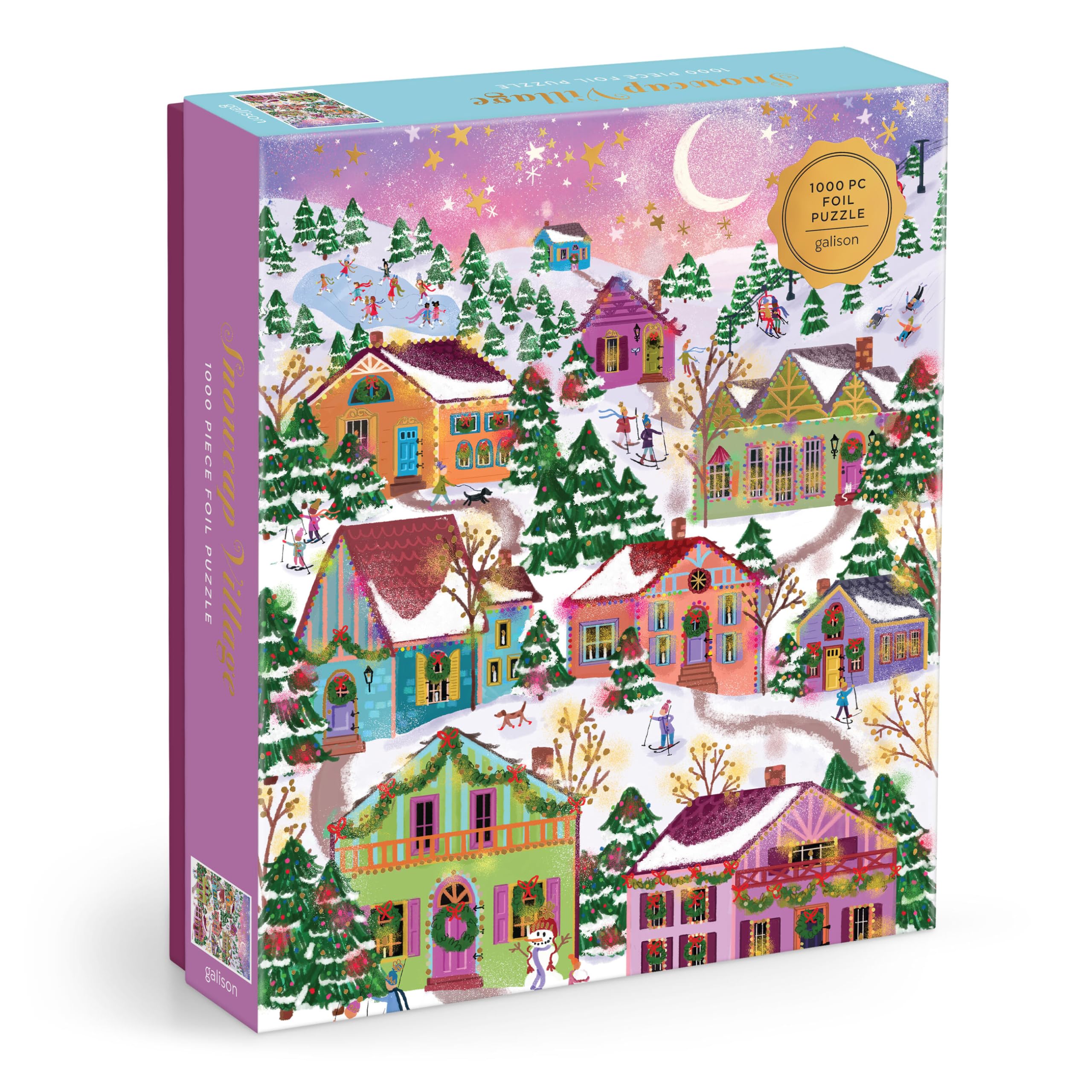 Snowcap Village 1000Pc Foil Puzzle