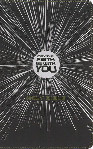 NIrV, May the Faith Be with You Holy Bible, Leathersoft, Black,Used