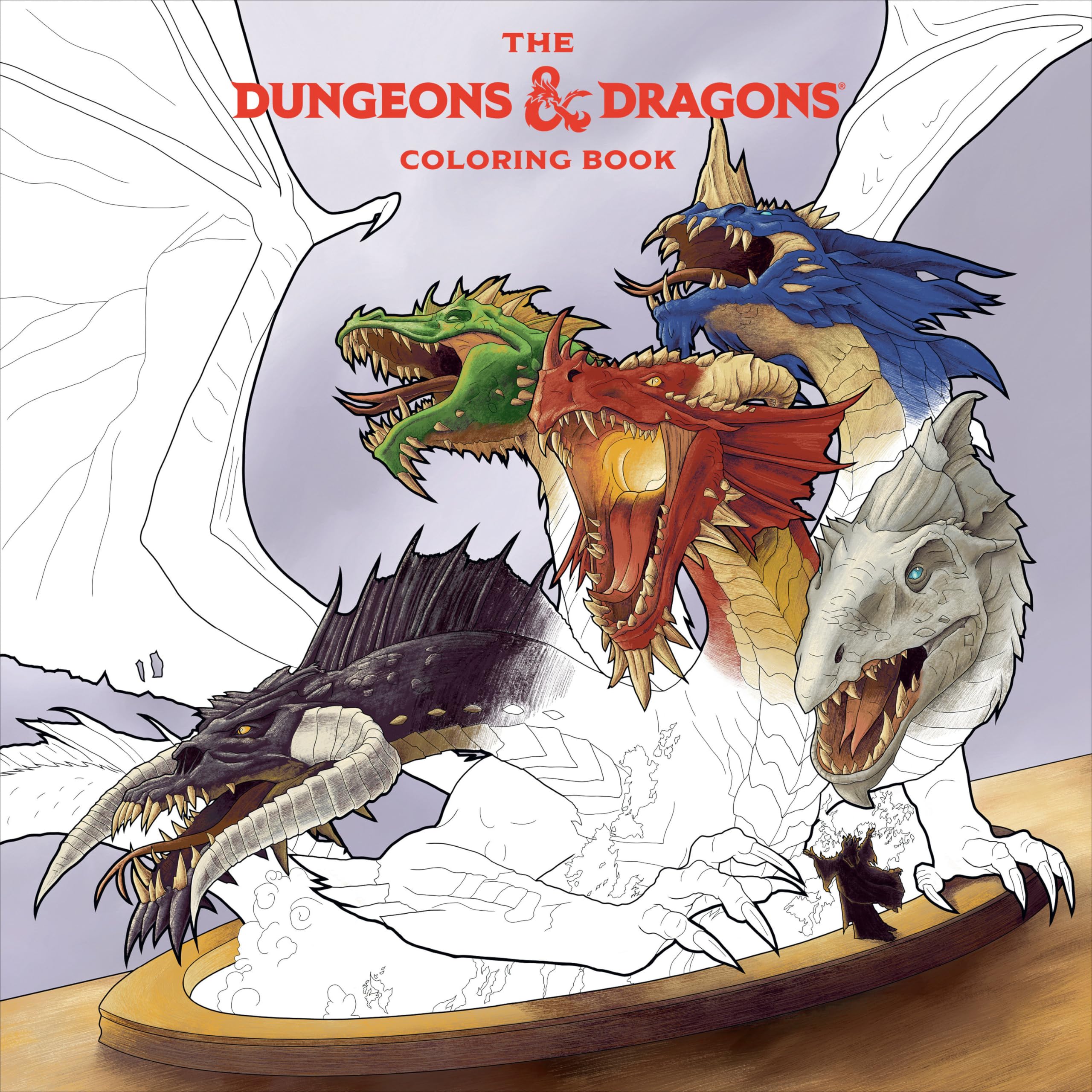 The Dungeons & Dragons Coloring Book: 80 Adventurous Line Drawings,New