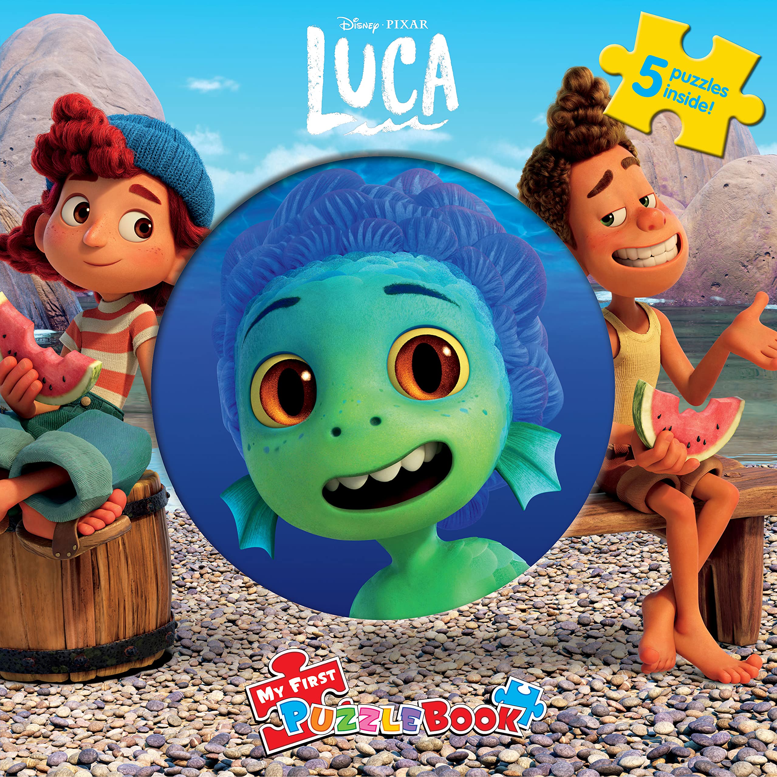 Phidal  Disney Luca My First Puzzle Book  Puzzles for Kids and Children Learning Fun,Used