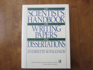 Scientist's Handbook for Writing Papers and Dissertations (PRENTICE HALL ADVANCED REFERENCE SERIES PHYSICAL AND LIFE SCIENCES),Used