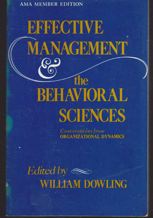 Effective Management and the Behavioral Sciences,Used