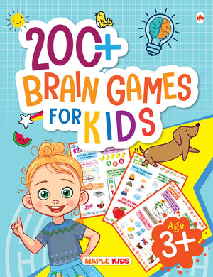 Brain Boosting Activity Book For Kids - 200+ Activities For Age 3+ - Kids Activity Book - Early Learning - Activities For Children: Maths, English, Mazes, Spot The Differences, Word Search