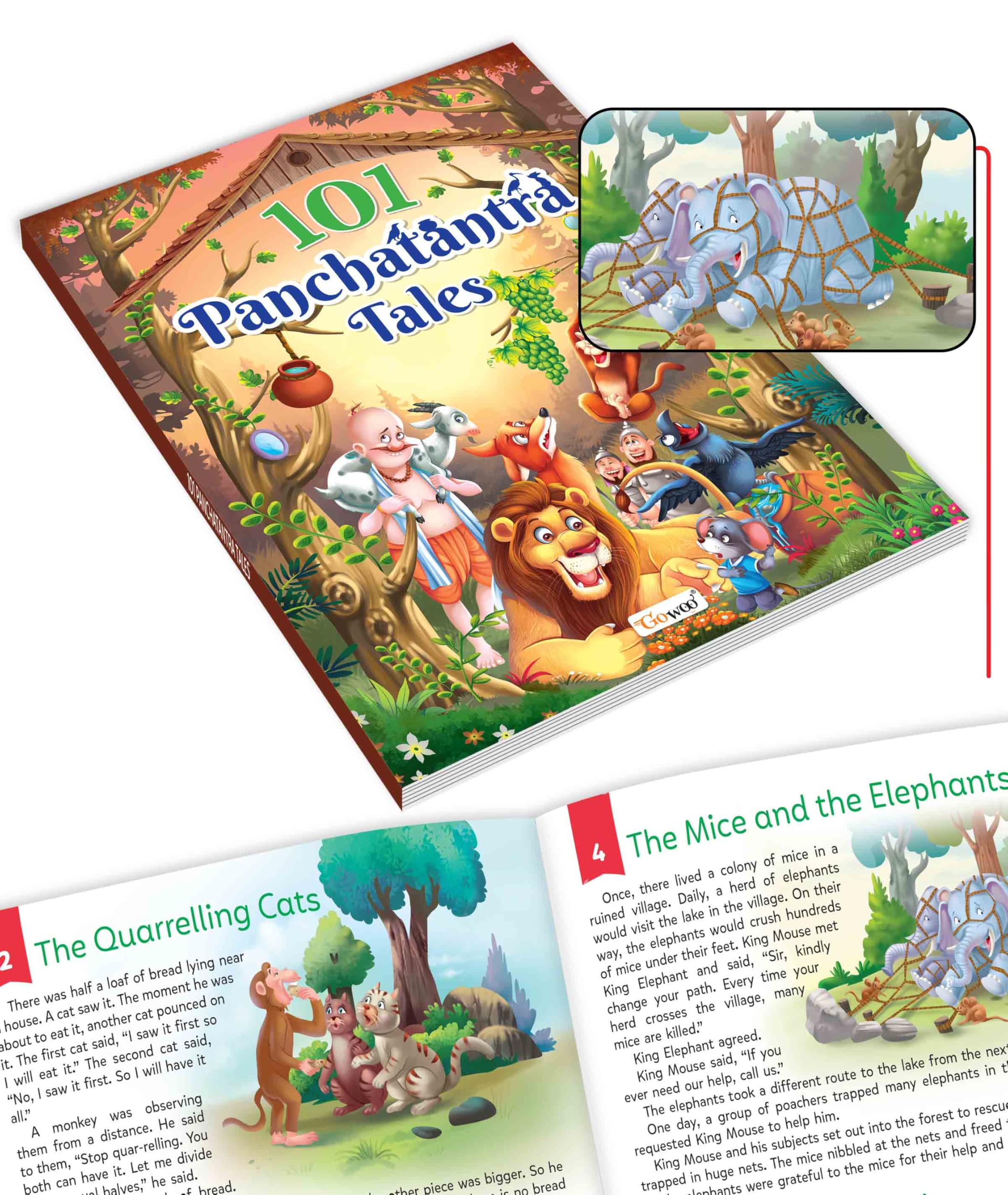 Story Book For Kids :- 101 Panchatantra Tales Book (Paperback) : Classic Fables For Children, Kids Storybook For Early Readers, Famous Stories For Kids For Ages (3-12)