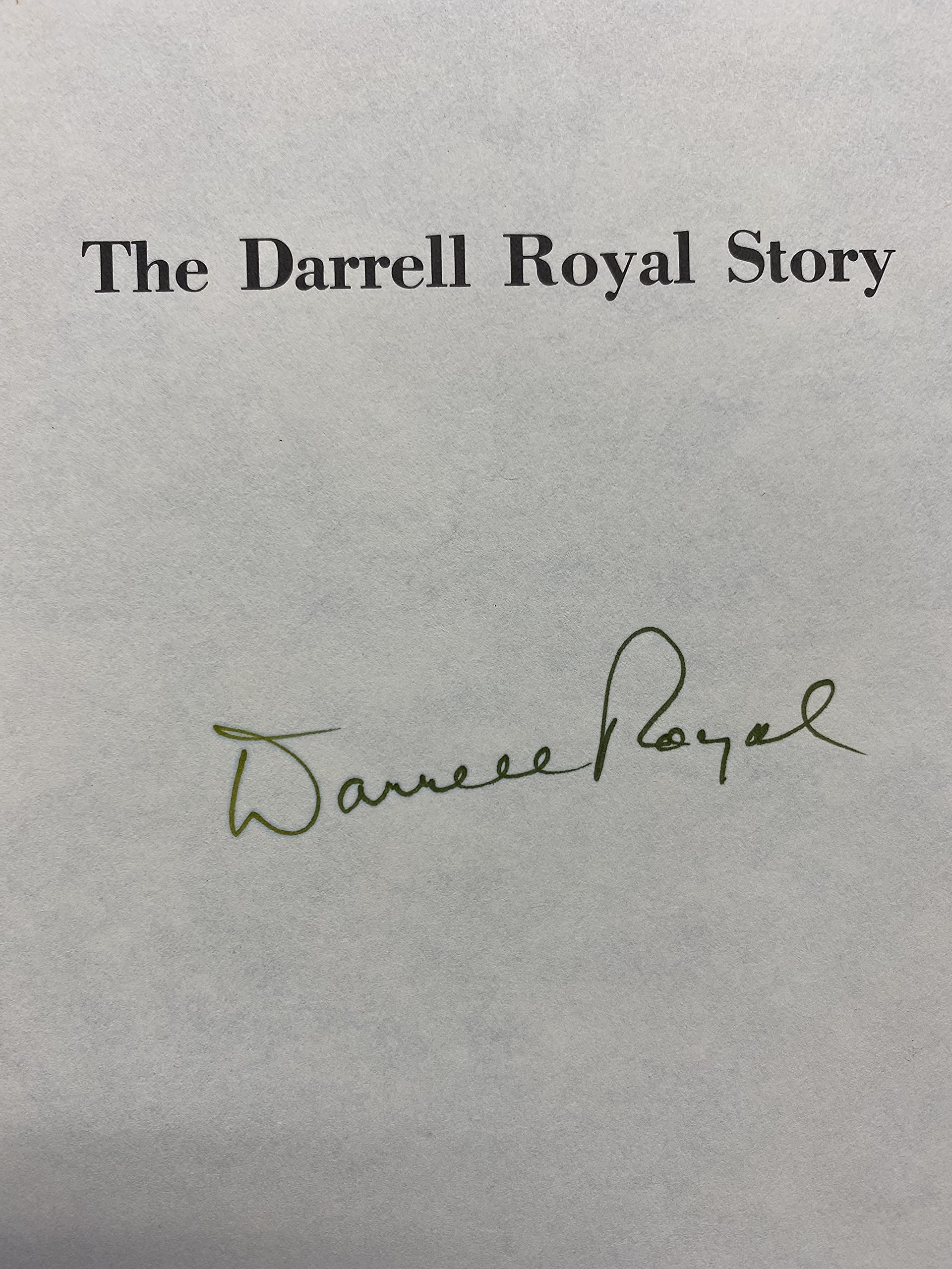 The Darrell Royal Story,Used
