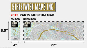 Artwise Paris Museum Map  Laminated Museum Map of Paris, FR,Used