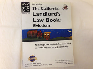 The California Landlord's Law Book: Evictions (CALIFORNIA LANDLORD'S LAW BOOK VOL 2 : EVICTIONS),Used