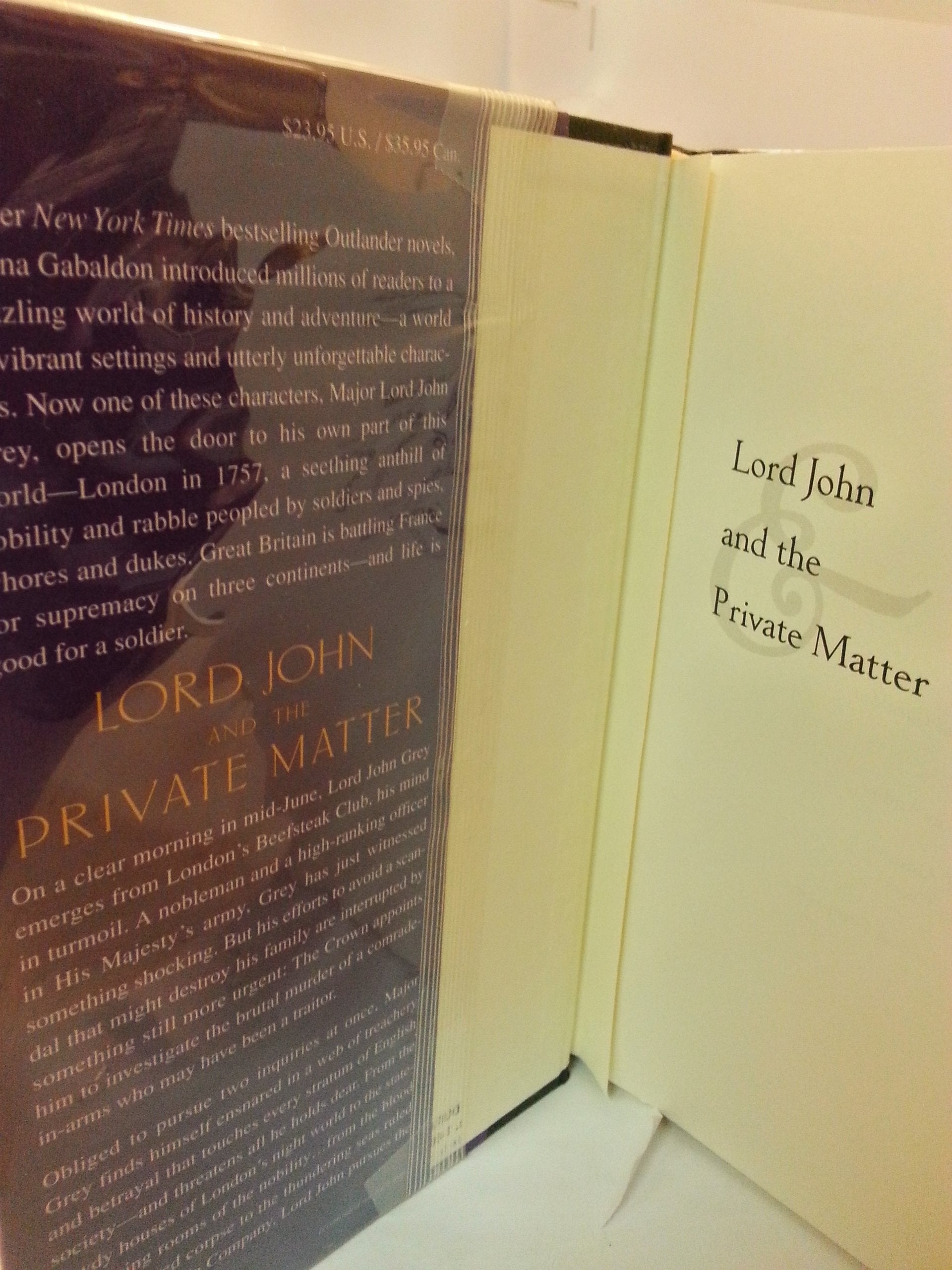 Lord John and the Private Matter