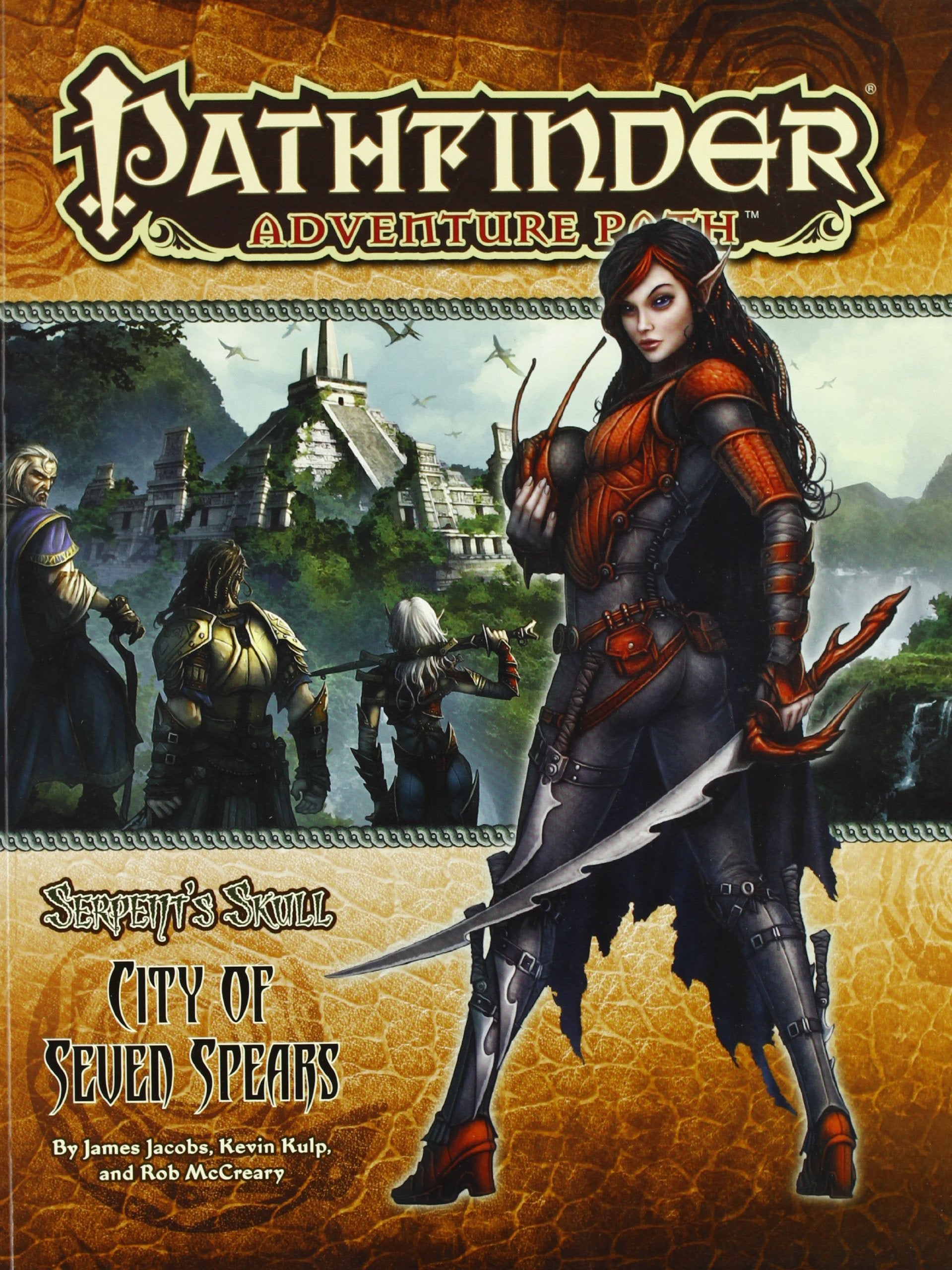 Pathfinder Adventure Path: The Serpent's Skull: City of Seven Spears (PATHFINDER ADV SERPENTS SKULL),Used