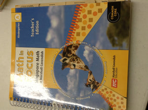 Math In Focus: Singapore Math Grade K: Teacher Edition, Volume A (A),New