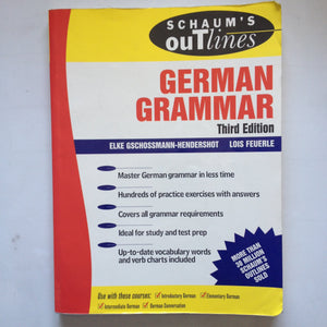 Schaum'S Outline Of German Grammar,Used