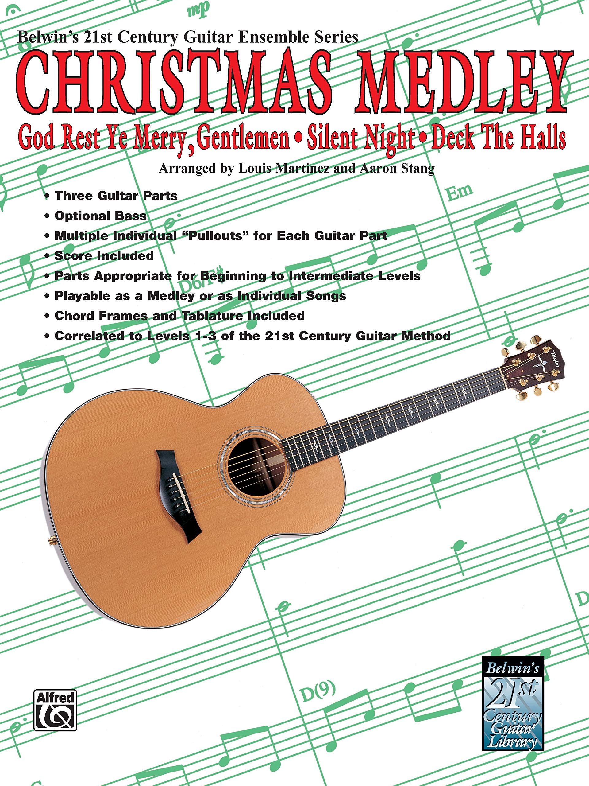 Belwin's 21st Century Guitar Ensemble  Christmas Medley: Score & Parts (Belwin's 21st Century Guitar Course),Used
