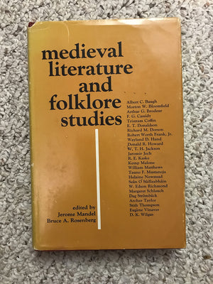 Medieval literature and folklore studies;: Essays in honor of Francis Lee Utley,Used